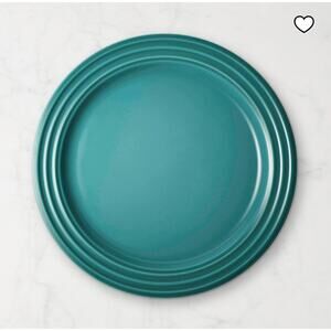 Le Creuset Stoneware Vancouver Salad Plates Set of 4 Caribbean enamel-glaze New